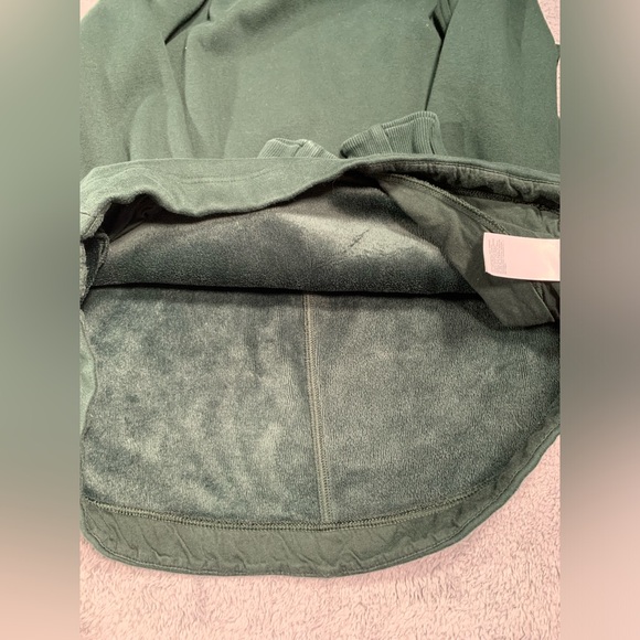 Athleta fleece lined dark green sweatshirt XL - Picture 6 of 12